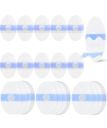 Whaline 60Pcs Silicone Ear Patch with Cotton Core Soft Comfortable Ear Covers Waterproof Ear Protector Self-Adhesive Shower Ear Stickers for Bath Swimming Surfing Snorkeling Water Sport(Blue)