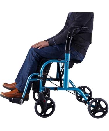 Walking Frame Folding Pulley with Seat Splash-Proof Reinforcement Base Design Lockable Brake Old Man Shopping Cart - Buy Online on GoSupps.com