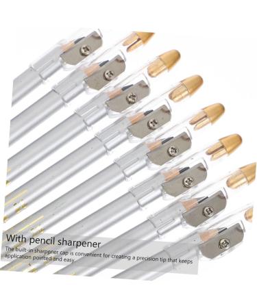 TOVINANNA 10pcs Pencil Sharpener Eyebrow Pencil Makeup Pencils Eye Liner Eyebrow Tool 2 in 1 Eyeliner Pen Eyeliner Pencils Strokes Pencils Eyebrow Pencils Eyeliner with Sharpener Makeup Tool - Buy Online on GoSupps.com