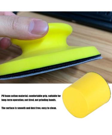 Hand Sanding Block - 2 Inch Foam Pad for Wood Polishing & Household Cleaning | Hook & Loop Sanding Pad - Buy Online on GoSupps.com