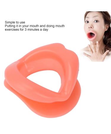 Oral Muscle Massage Tool - Silicone Face Slimming & Lip Trainer | Enhance Smile & Lift Lips - Red - Buy Online on GoSupps.com