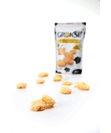 Groksi! Classico Lactose-Free Gluten-Free Parmesan Crackers - 60g Protein Snack from Italy - Buy Online on GoSupps.com
