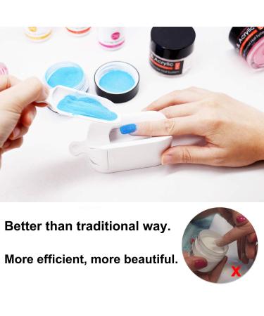 2 in 1 Dip Powder Recycling System & French Tip Model Nail Tray - White - Buy Online on GoSupps.com