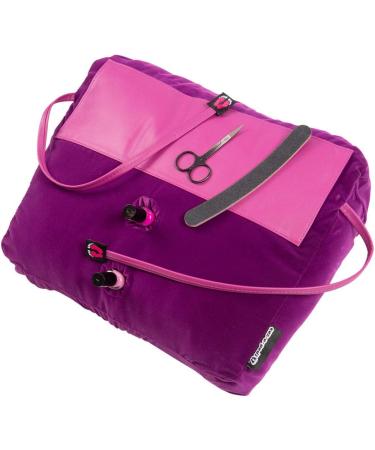 Manicure Cushion Pedicure Pillow Nail Arm Rest Foot Care Purple Velvet - Buy Online on GoSupps.com