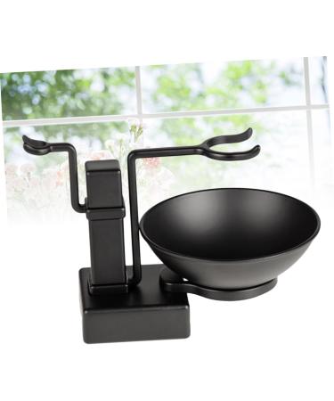 Minkissy Stainless Steel Razor Holder & Shaving Brush Stand Set - Dual Holder with Bowl for Men s Grooming Accessories - Buy Online on GoSupps.com