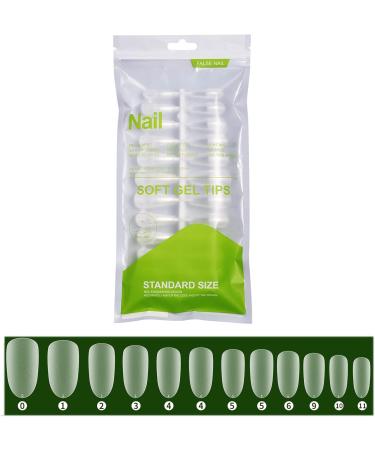 FEIlei Long Coffin Fakes Nail Tips Acrylic Press on Nails Clear Artificial False Nails - Buy Online on GoSupps.com