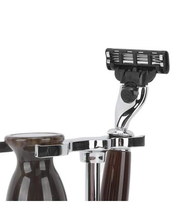 Vintage Shaving Set - Animal Hair Imitation Brush Practical Storage Easy Wet Shave Care for Home - Buy Online on GoSupps.com