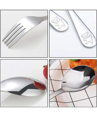 6-Piece Kids Stainless Steel Cutlery Set - Toddler Utensils with Safe Forks and Spoons - Buy Online on GoSupps.com