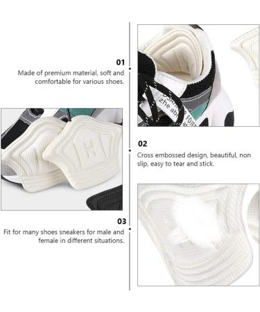 PRETYZOOM Heel Slip Pads for Men - 2 Pairs Protective Insoles for Loose Shoes - Comfort & Support for Boys - Rear Heel Thicken Protection Stickers - Buy Online on GoSupps.com