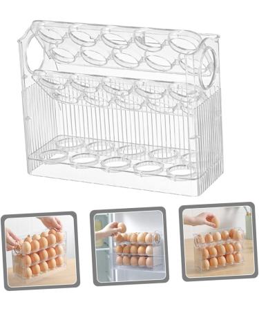 GRIRIW Fridge Egg Holder Egg Storage Box Mini Drawer Space Savers Organizers Plastic Household Egg Holder Egg Rack Dedicated - Buy Online on GoSupps.com