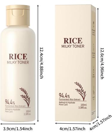 100ml Rice Toner for Skin Care Contains 94.4% Fermented Rice Extract Lightweight & Moisturizer Face Toner - Buy Online on GoSupps.com