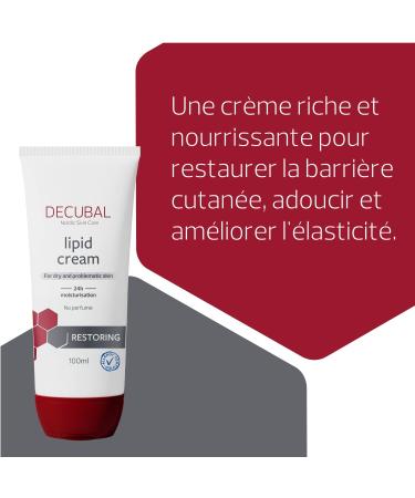 Decubal Restoring Lipid Cream | Intensive hydration for very dry and problematic skin | Clinically proven 24-hour hydration | 100ml - Buy Online on GoSupps.com