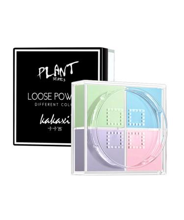 Matte Face Powder, Color Concealer, Oil Control, Makeup Loose Powder, Flawless, Minimize Pores and Fine Lines, Lightweight, Waterproof, Brightens Skin Tone