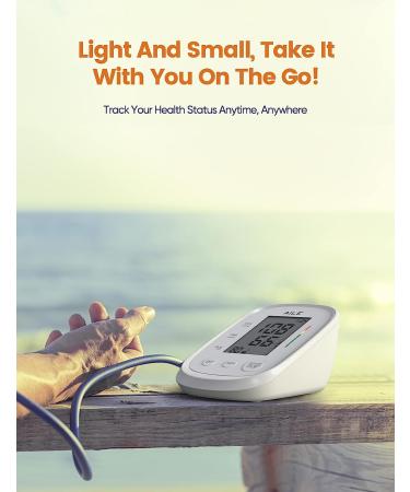 AILE Upper Arm Blood Pressure Monitor with Large Cuff - 8.7-16.5 Adjustable, Automatic BP Machine for Home Use, 2x99 Memory, Easy-to-Use and Travel-Friendly - White - Buy Online on GoSupps.com