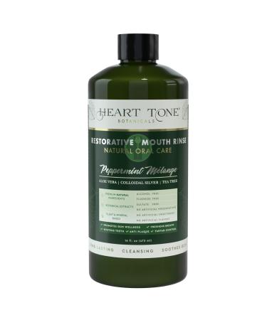 Nano Silver Mouthwash | All Natural | Adult Restorative Mouth Rinse | Aloe Vera Colloidal Silver & Tea Tree | Complete Oral Care & Fresh Breath | Fluoride GMO & Alcohol Free