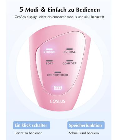 Coslus IPX7 Waterproof Electric Silicone Face Cleaning Brush - 4 Modes Rechargeable Pink for Deep Cleaning & Massage - Buy Online on GoSupps.com