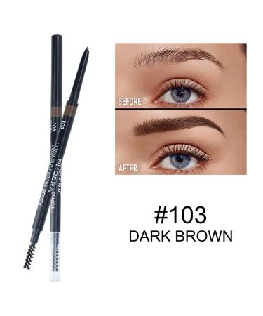 PHOERA Eye Makeup Kit - Dark Brown Eyebrow Pencil Eyeliner & Clear Eyebrow Gel for Perfect Eyebrows - International Shipping Available - Buy Online on GoSupps.com