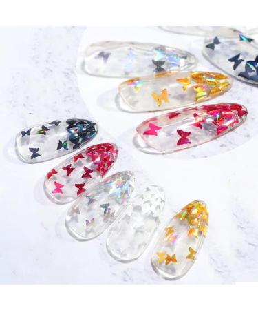 CHUANGOU 24 Color 3D Butterfly Nail Glitter & Sequins | Holographic Nail Art & Body Glitter for International Shipping - Buy Online on GoSupps.com
