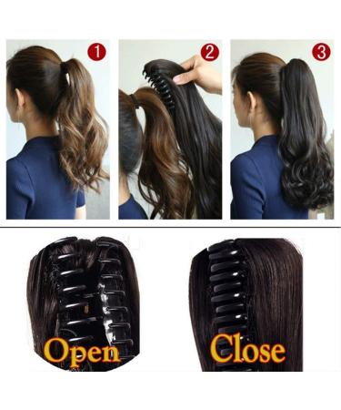 24" Corn Wave Ponytail Extension Claw Clip on Ponytails Wavy Curly Hair Extensions Jaw Pony Tail Hairpiece Light ash Brown mix Bleach Blond 24inch (Pack of 1) Yaki-Light ash Brown mix Bleach Blond - Buy Online on GoSupps.com