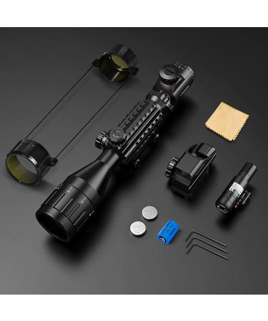 MidTen 4-16x50 Tactical Rifle Scope with Dual Illuminated Optics, Rangefinder, Reflex Sight, Holographic Reticle, and Laser Sight - Buy Online on GoSupps.com