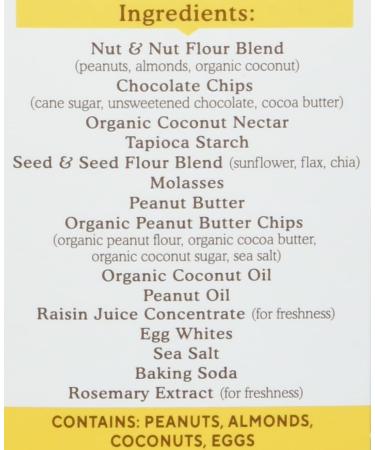 Simple Mills Almond Flour Bars - Peanut Butter Chocolate Chip | 5 Soft Baked Bars (1.19 oz Each) - Buy Online on GoSupps.com