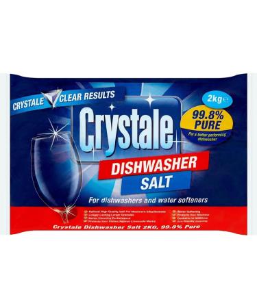 Crystale 3 x 2kg Dishwasher Salt Bundled with Crystale Rinse Aid Blue (500ml) Limescale Cleaner Kitchen Household Watermarks Remover (6kg) (3pack) - Buy Online on GoSupps.com