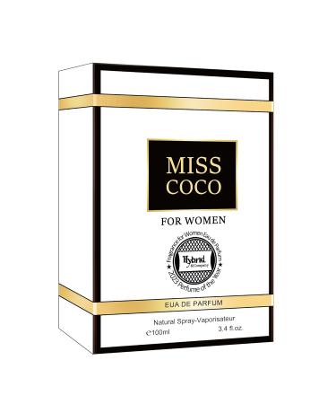Hybrid & Company Miss Coco Fragrance for Women Eau De Parfum Natural Spray Sensual Scent 3.4 Fl Oz MISS COCO 3.4 Fl Oz (Pack of 1) - Buy Online on GoSupps.com