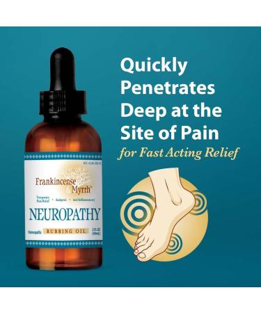 Frankincense & Myrrh Neuropathy Rubbing Oil - Pain Relief 2 fl oz (59 ml) - Buy Online on GoSupps.com
