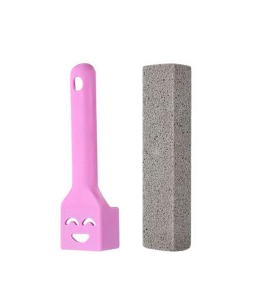 Muloo Pumice Stone for Toilet Cleaning Pumice Cleaning Stone with Handle Toilet Cleaner Pumice Stone Toilet Wand Cleaner Brush