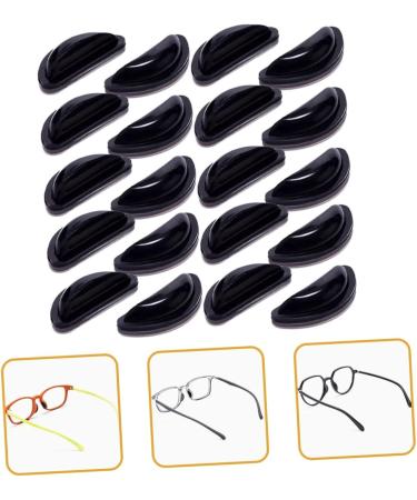 Gleavi 30 Pairs D-Shaped Anti-Slip Self-Adhesive Glasses Nose Pads - Cushions & Plate Pebbles Black (1.5x0.6cm 3pcs) - Perfect for Comfort & Fit - Buy Online on GoSupps.com