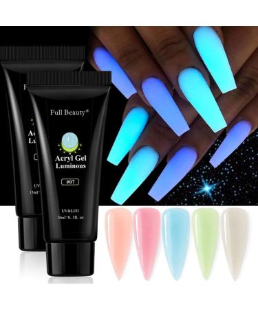 Poly Nail Gel 15ml - Bright Luminous Gel for Nail Extensions | UV Gel for DIY Nail Art & Salons - Anself Color J11 - Buy Online on GoSupps.com