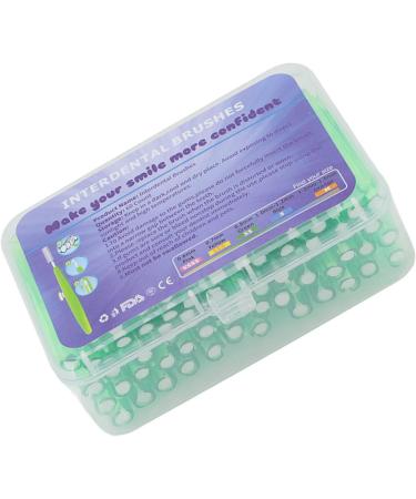 Interdental Cleaner - 60 Pieces Slim Brushes for Adults & Children | Orthodontic Care | Practical Green PP Handle - Buy Online on GoSupps.com