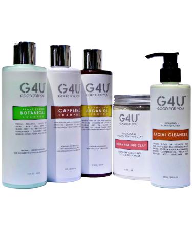 Buy G4U Botanical Shampoo for Hair Loss & Growth - Sulfate Free Natural Formula for All Hair Types - 12 oz - Buy Online on GoSupps.com