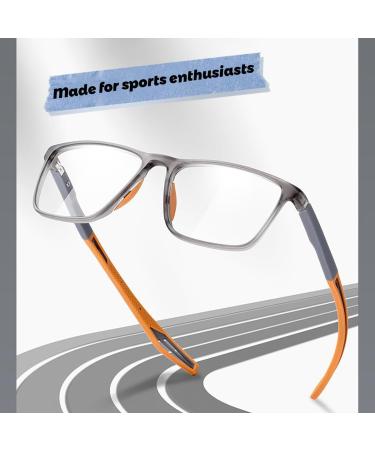 VAKUUM Progressive Multifocus Reading Glasses - Anti Blue Light & Anti Glare Computer Readers for Men & Women | Perfect for Computer Work (Gray Size 4.0x - Buy Online on GoSupps.com