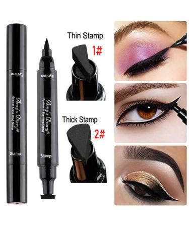 AMY'S DIARY Winged Eyeliner Stamp - 2 Pens, Cat Eye Stencil, Waterproof & Smudge-proof - Buy Online on GoSupps.com