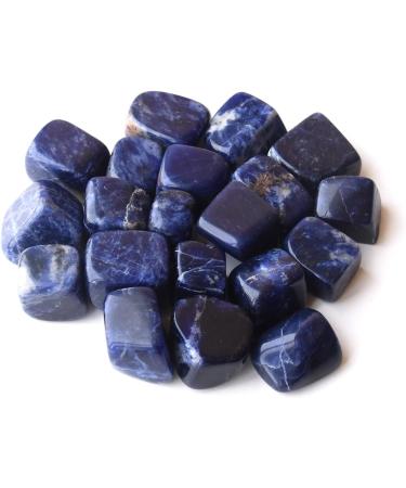 Real Healing Crystals India: Beginner's Guide to Healing Stones - 10 Sodalite Tumbled Crystals for Witchcraft - Buy Online on GoSupps.com