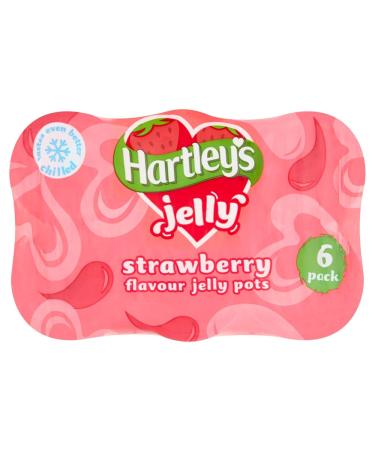 Hartleys Jelly Strawberry 6 x 125 g