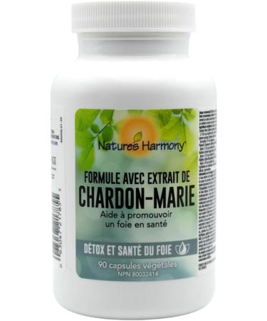 Nature's Harmony Milk Thistle Herbal Supplement 90 Vegetable Capsules - Liver Support - Buy Online on GoSupps.com