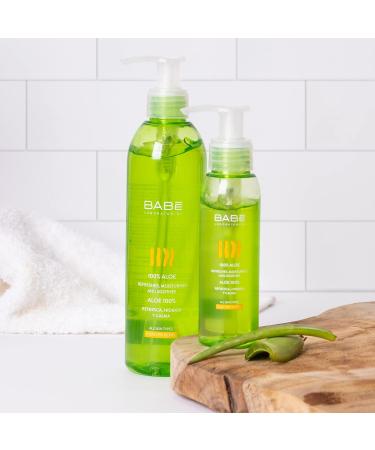BABE Aloe Gel 300 ML - 100% Pure Soothing Gel for Skin | Buy Internationally - Buy Online on GoSupps.com
