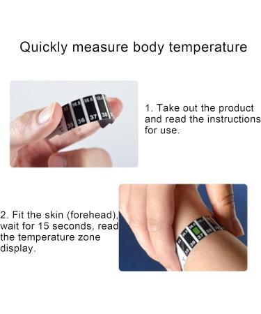 Quick Read Thermometer Strips - Reusable Forehead Thermometers for Infants | Accurate Baby Temperature in Fahrenheit & Celsius - Buy Online on GoSupps.com