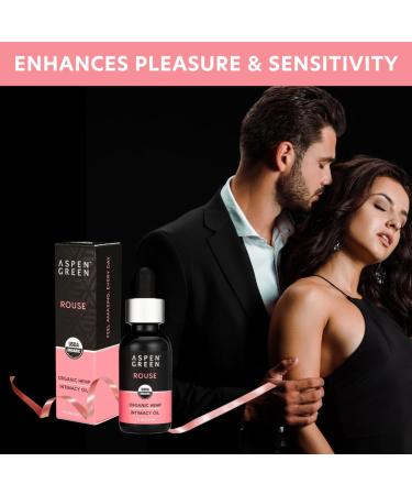 Aspen Green Rouse Intimacy Oil - USDA Organic Hemp Body Oil for Enhanced Pleasure & Topical Arousal for Women - Buy Online on GoSupps.com