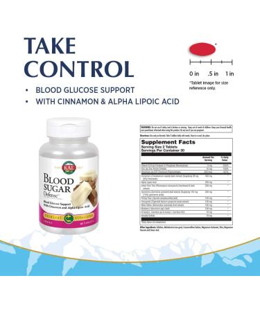 KAL Blood Sugar Defense - 60 Tablets | Promotes Healthy Blood Sugar Levels - Buy Online on GoSupps.com