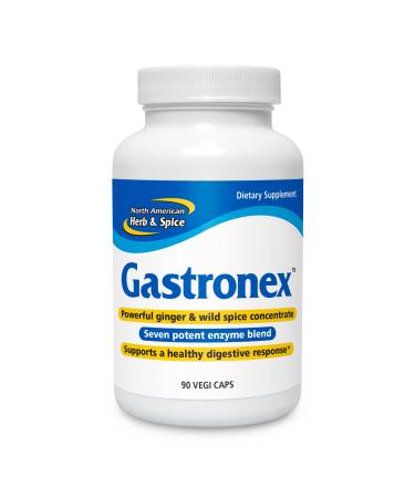 NORTH AMERICAN HERB & SPICE Gastronex - 90 Capsules - Ginger & Wild Spice Concentrate - Supports Healthy Digestive Response - Non-GMO - 45 Servings