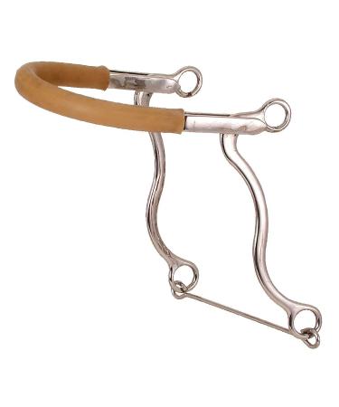 Tough 1 Kelly Silver Star Hackamore with rubber tube Pony Size
