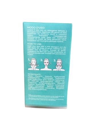 Eye and Lip Serum with Hyaluronic Acid & Almond Oil - 30ml | Made in Italy for Dry Skin - International Shipping - Buy Online on GoSupps.com
