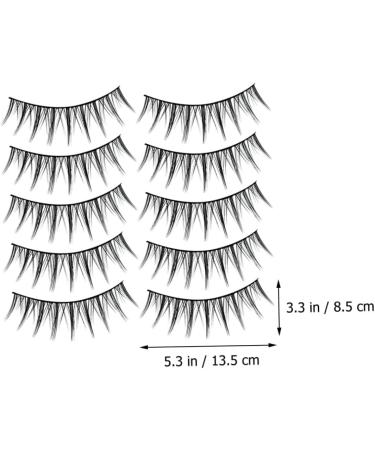 MAGICLULU 20 Pairs Fake Eyelashes Reusable Black Eyelashes Natural Lashes False Eyelashes Lashes Natural Look Short Fake Lashes Natural Soft Light Fake Lash Mango Fiber Set Slim - Buy Online on GoSupps.com