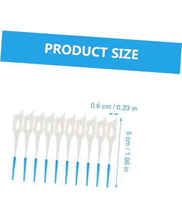Shop Ipetboom 80st Interdental Brushes Portable Oral Hygiene Tools for Teeth Cleaning | Hard Prosthesis Floss | 1 Pack Blue - Buy Online on GoSupps.com