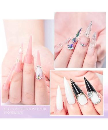 Gel Builder for Nails 3 Colours 20 g Clear Pink White Nail Extension Gel Kit Hard Gel for Nails Builder Nail Gel Kits with Nail Shapes and Acrylic Nail Brush for Nail Art Manicure - Buy Online on GoSupps.com