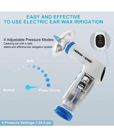 Rechargeable Electric Ear Wax Removal Kit | 4 Pressure Modes | Easy to Operate | Effective Ear Cleaner for Adults - Buy Online on GoSupps.com