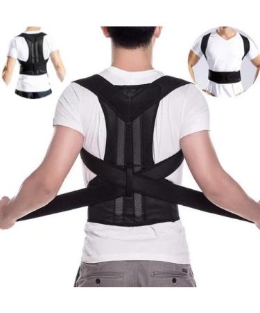 Home correction back women and gentlemen back straight baking posture corrector lumbar vertebrae of adjustable backstream corrector create an upright and self -confident attitude black B05 XXL